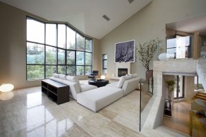 福田現(xiàn)代簡(jiǎn)約別墅裝修客廳