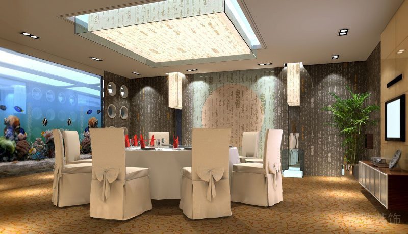 深圳幸福酒家湘菜餐廳裝修設計