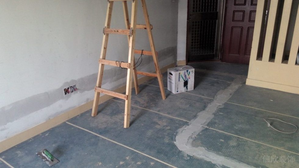 財富廣場辦公室裝修-電路施工1