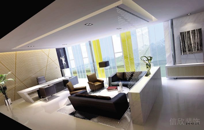 龍崗現代風格辦公室裝修