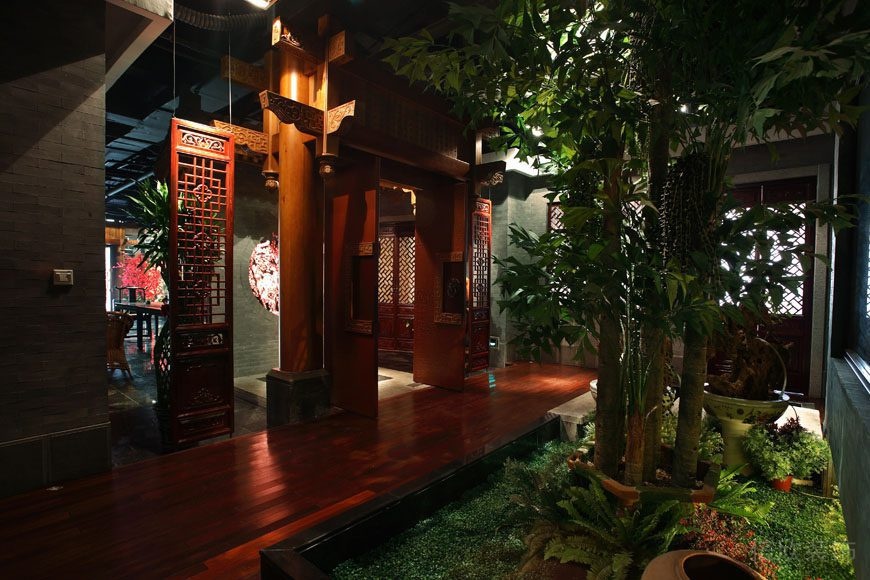 春月茶樓裝修_庭園景觀