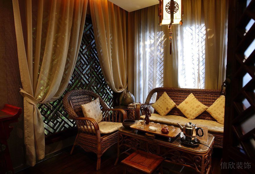 春月茶樓裝修_茶座