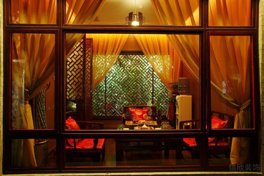 春月茶樓裝修_窗戶
