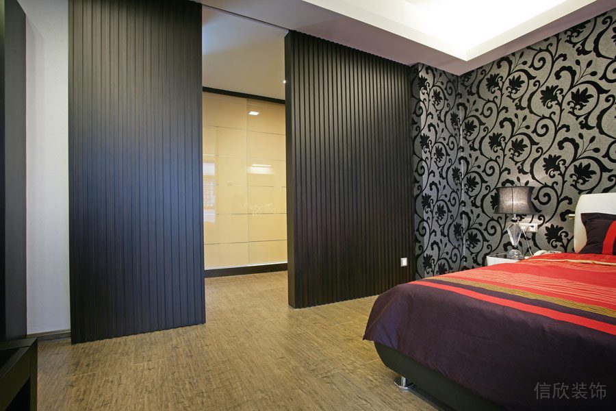 福田匯港名苑中式家居裝修-臥室3