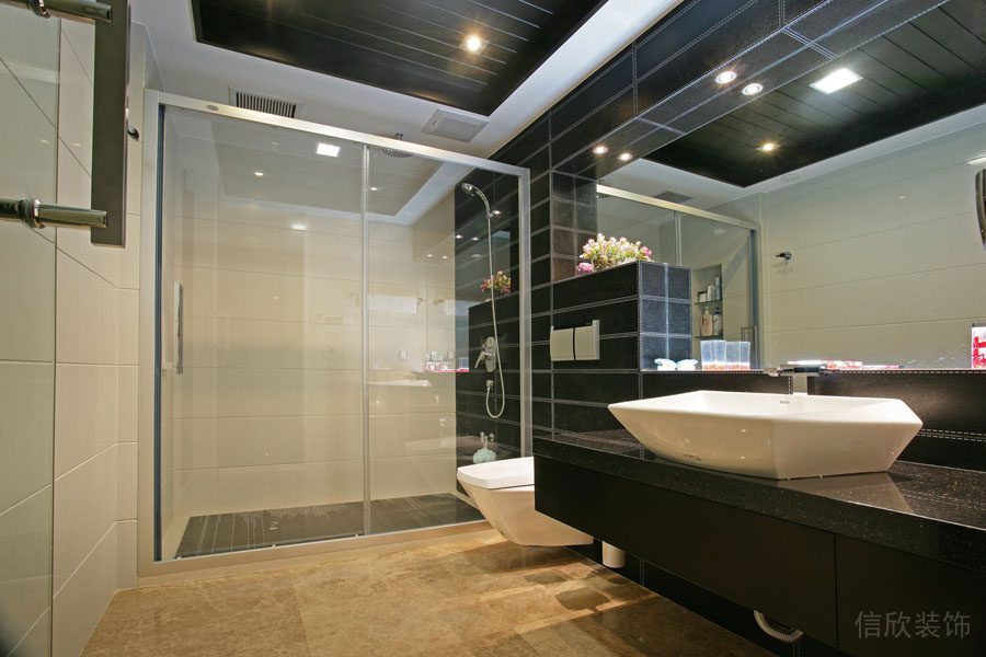 福田匯港名苑中式家居裝修-衛生間1