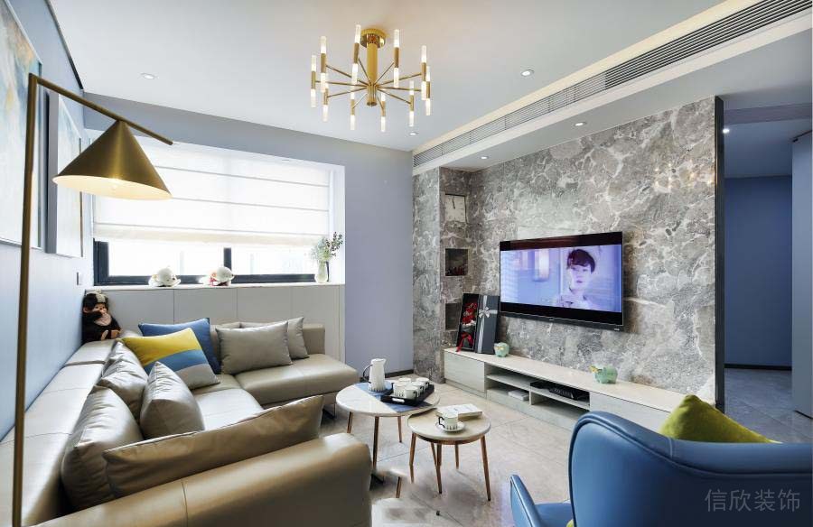 家裝北歐風(fēng)格客廳1