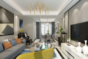 龍崗桂芳園家居裝修設(shè)計(jì)客廳2