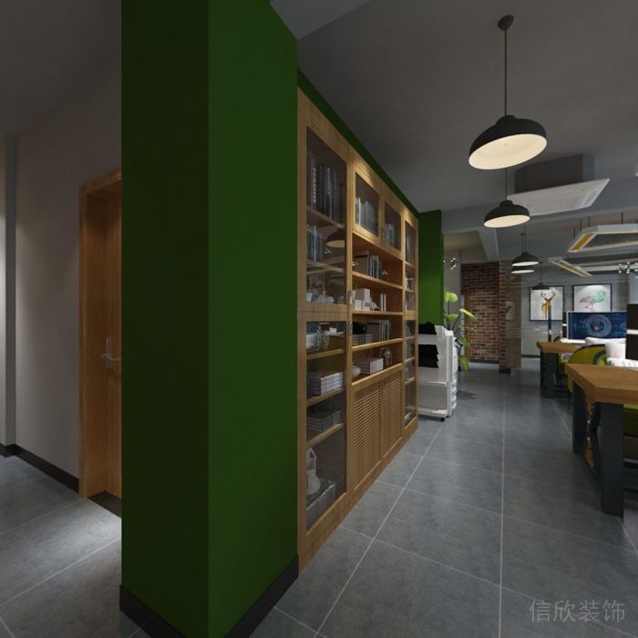 福田工業風格辦公室裝修設計-文件柜