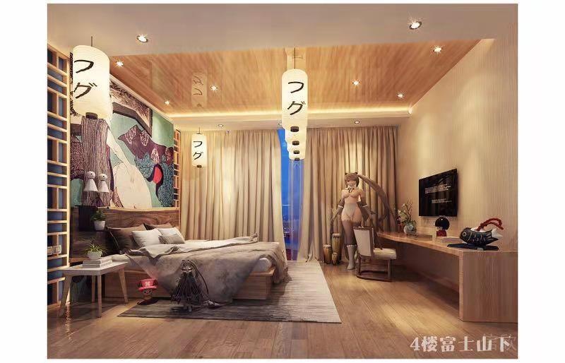 羅湖區(qū)主題酒店富士山下套房裝修設(shè)計