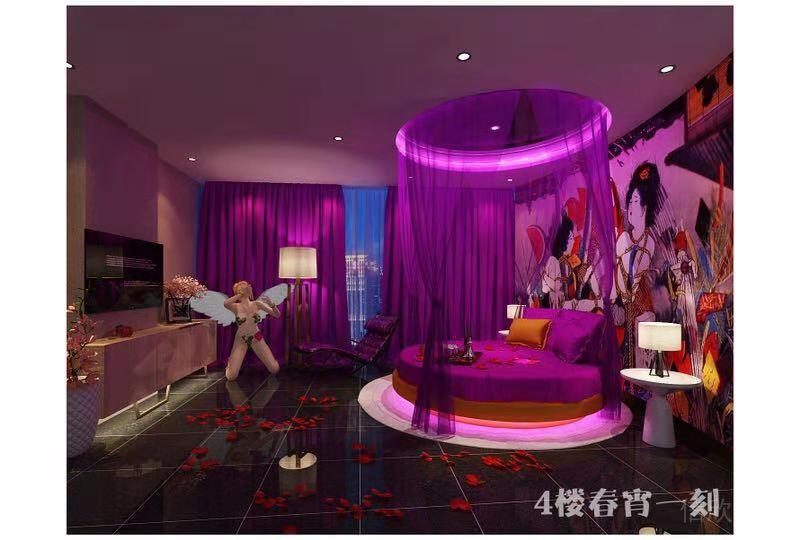 羅湖區(qū)主題酒店春宵一刻套房裝修設(shè)計