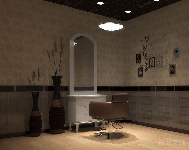 金玉美容院裝修化妝臺(tái)