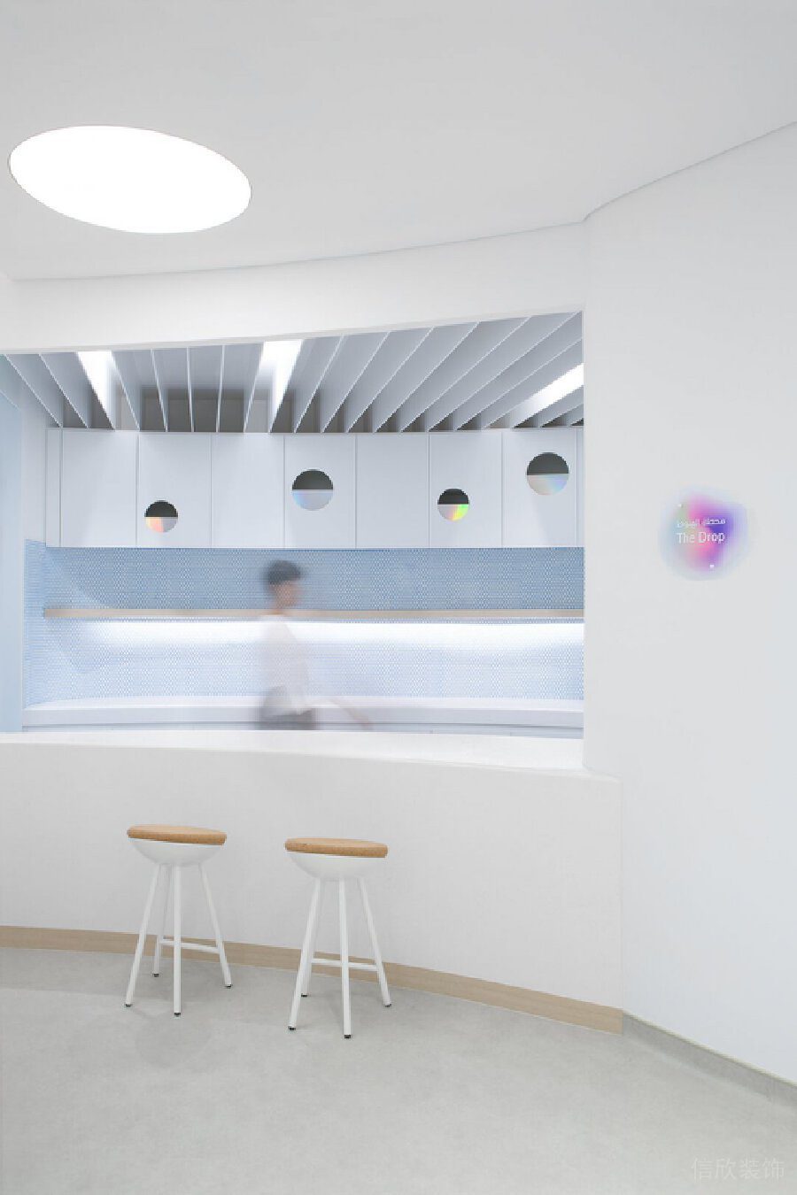 茶水間簡約風(fēng)墻體鏤空設(shè)計(jì)