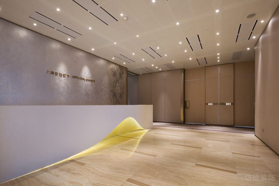 私人高端診所現(xiàn)代簡(jiǎn)約風(fēng)弧線led燈飾設(shè)計(jì)效果圖