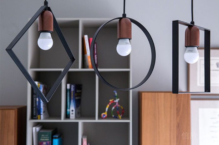 幾何燈飾裝修辦公室設(shè)計