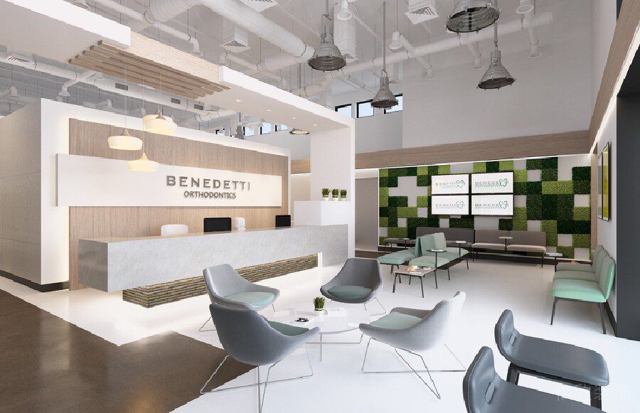 辦公室裝修設(shè)計(jì)原木風(fēng)簡約品牌形象板大廳設(shè)計(jì)圖