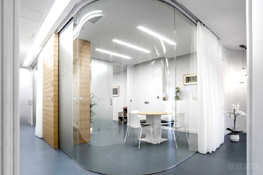 現代簡約牙科裝修弧形效果圖