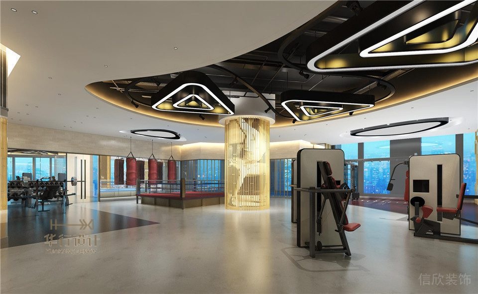 寶力豪健身房裝修設(shè)計(jì)_重量區(qū) 寶力豪健身房裝修設(shè)計(jì)_重量區(qū)