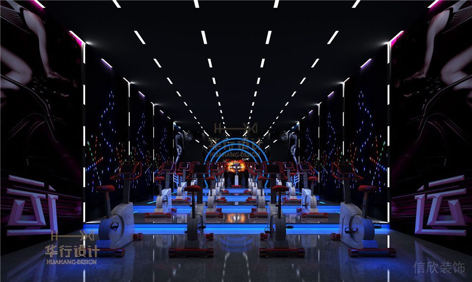 海力克斯健身會所2裝修設計-單車區