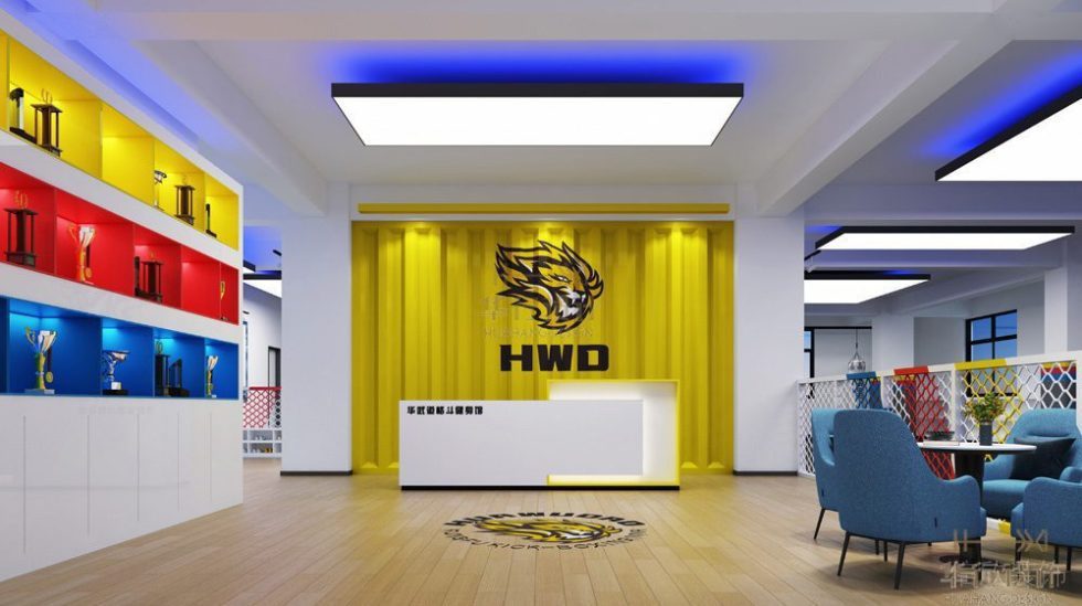 華武道清遠健身房裝修設計_前臺接待區