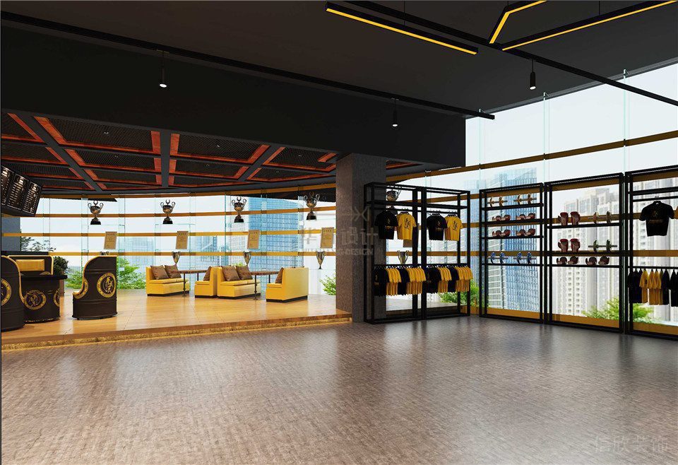 華武決東門店深圳健身房裝修設(shè)計(jì)_休息區(qū)