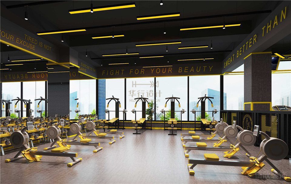 華武決東門店深圳健身房裝修設(shè)計(jì)_單車房