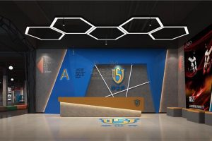 籃球智能培訓(xùn)機(jī)構(gòu)健身房前臺(tái)裝修設(shè)計(jì)