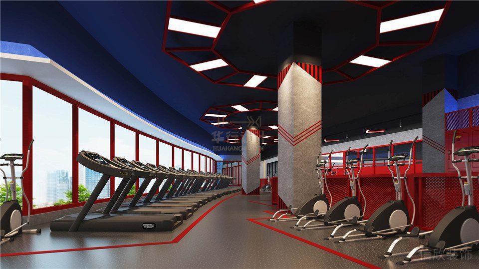 華武決朝陽二店健身房設(shè)計(jì)-跑步區(qū)