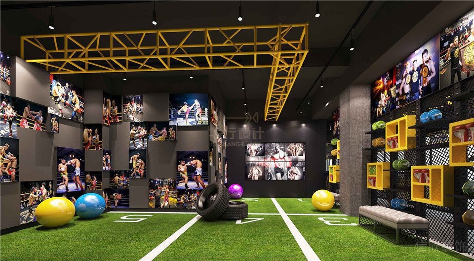 華武決東門店深圳健身房裝修設(shè)計(jì)_私教區(qū)