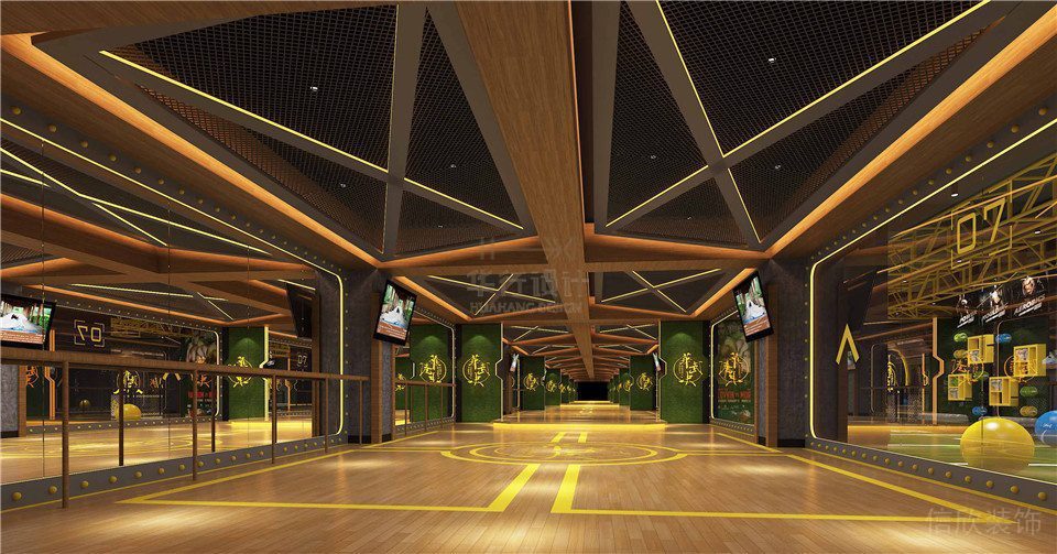 華武決平湖深圳健身房裝修設計_操房