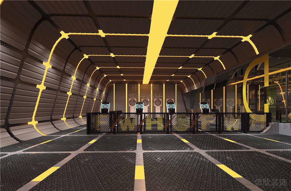 華武決平湖深圳健身房裝修設計_射箭區