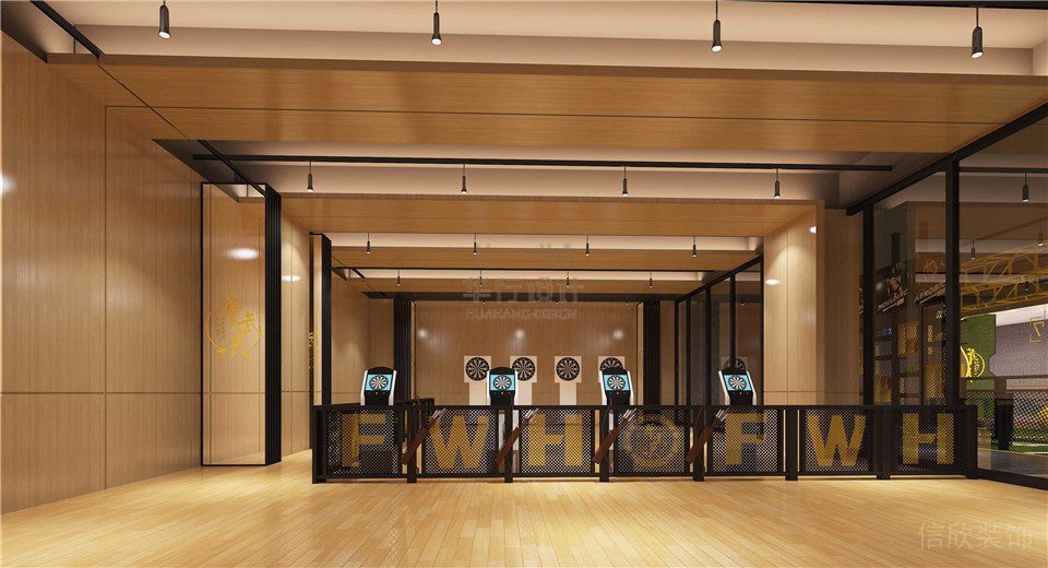 華武決平湖深圳健身房裝修設計_射箭區2