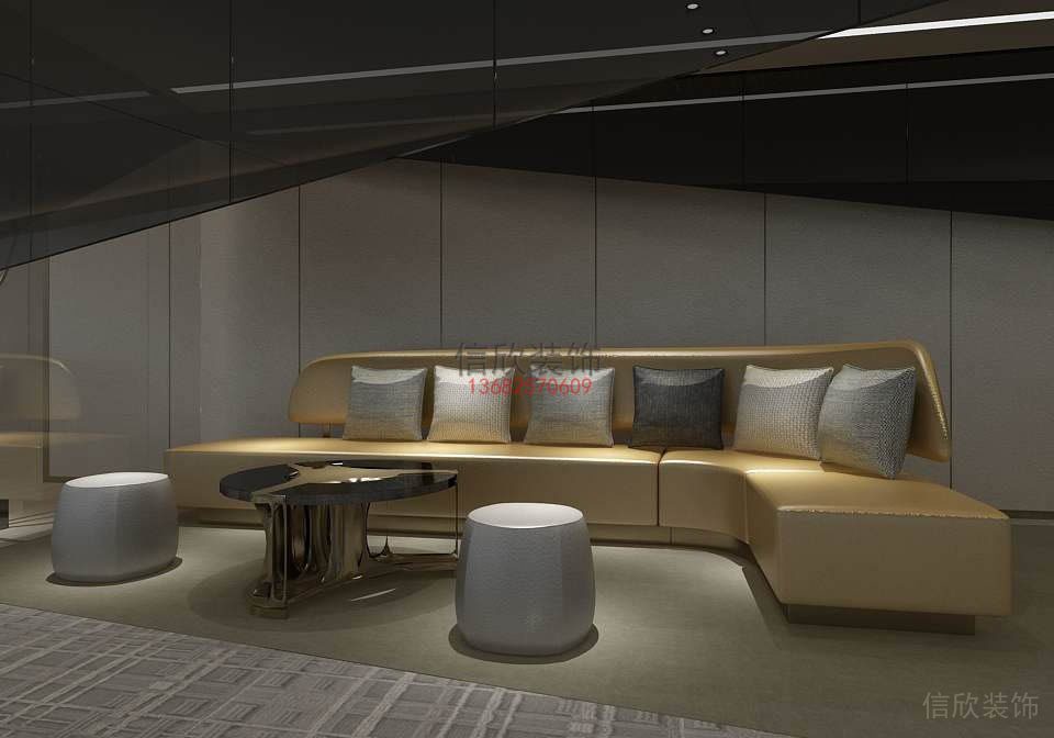 辦公室裝修-沙發區-聯鑫投資公司