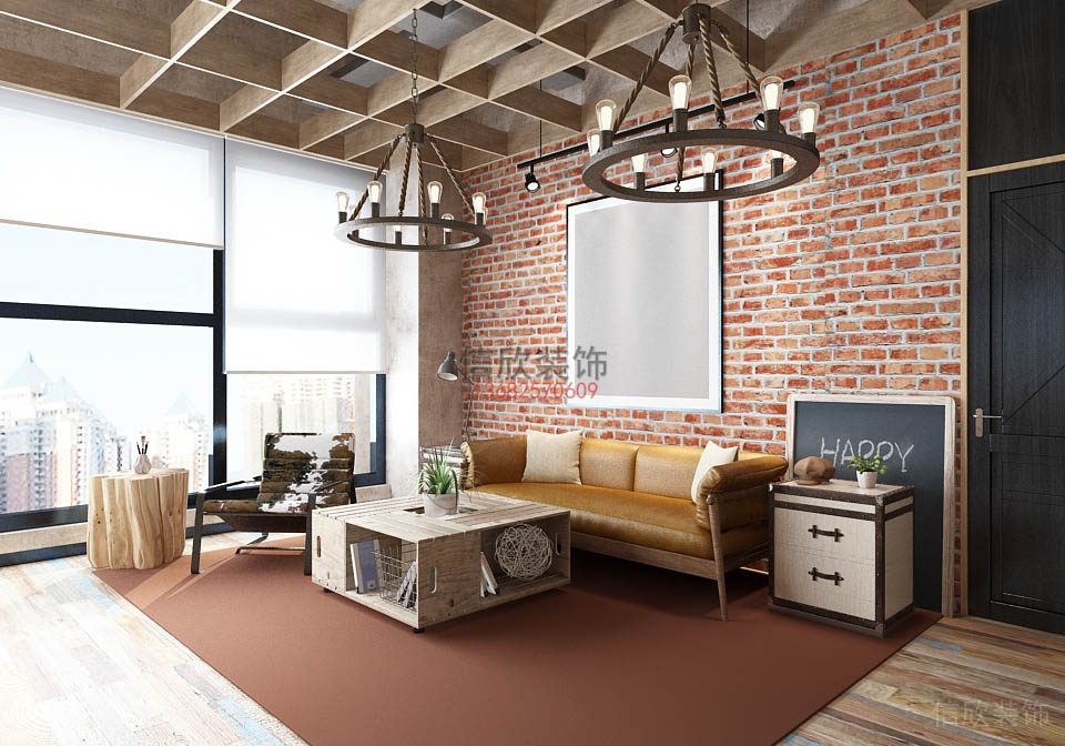 廠房裝修沙發(fā)區(qū)-金盛公司