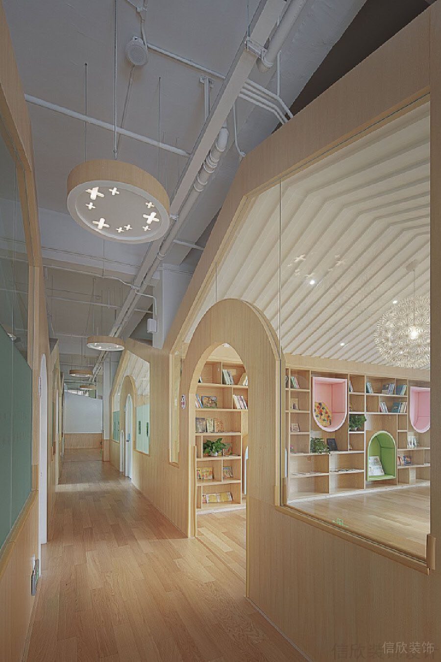 廣州花都早教中心裝修設(shè)計(jì)_信欣幼兒園學(xué)校裝修設(shè)計(jì)