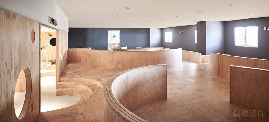 東莞親子中心裝修設(shè)計_信欣幼兒園學(xué)校裝修設(shè)計