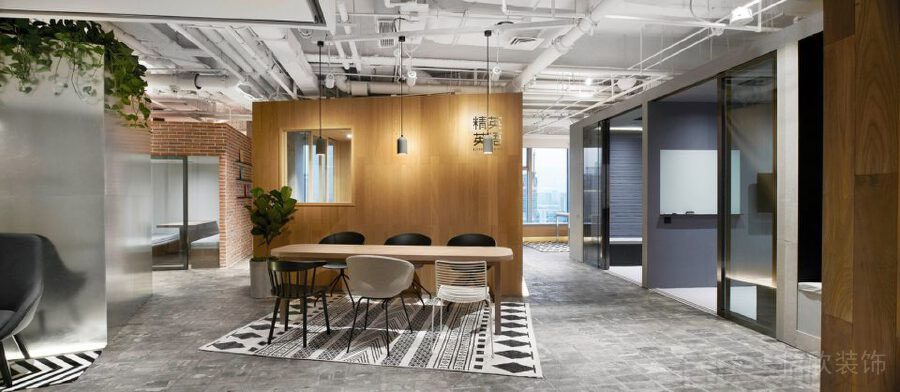 現(xiàn)代簡約多功能會議室工業(yè)風(fēng)效果圖