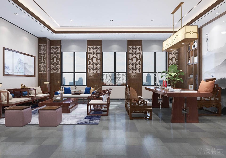 南山辦公室裝修總經(jīng)理室-博勝文化