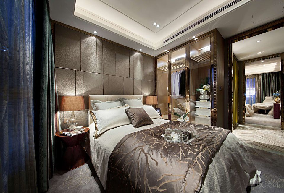 輕奢風(fēng)臥室創(chuàng)意設(shè)計(jì)地毯裝修