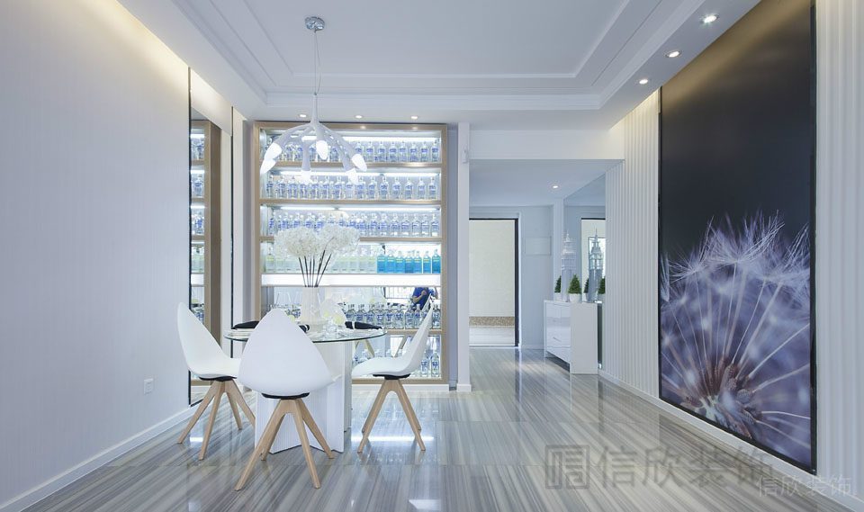 辦公室休息區(qū)簡(jiǎn)約純白藝術(shù)畫裝修定制輕奢風(fēng)大理石地板裝修設(shè)計(jì)