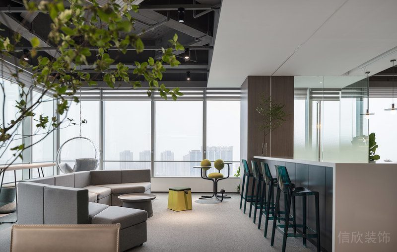 龍華現代暖色寫字樓裝修