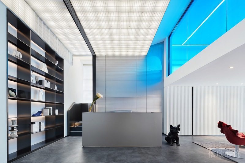 福田現代淺色的辦公室裝修
