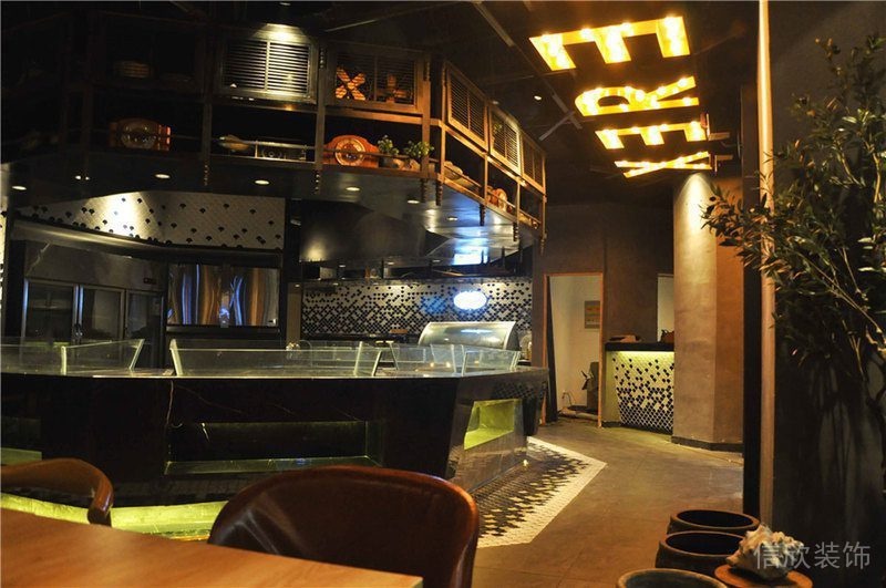 燈飾led現代字母設計酒店自助餐復古工業風裝修