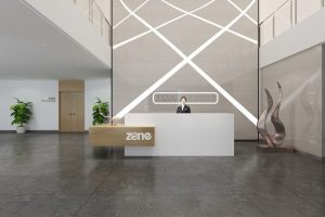 現(xiàn)代暖色調辦公室裝修設計