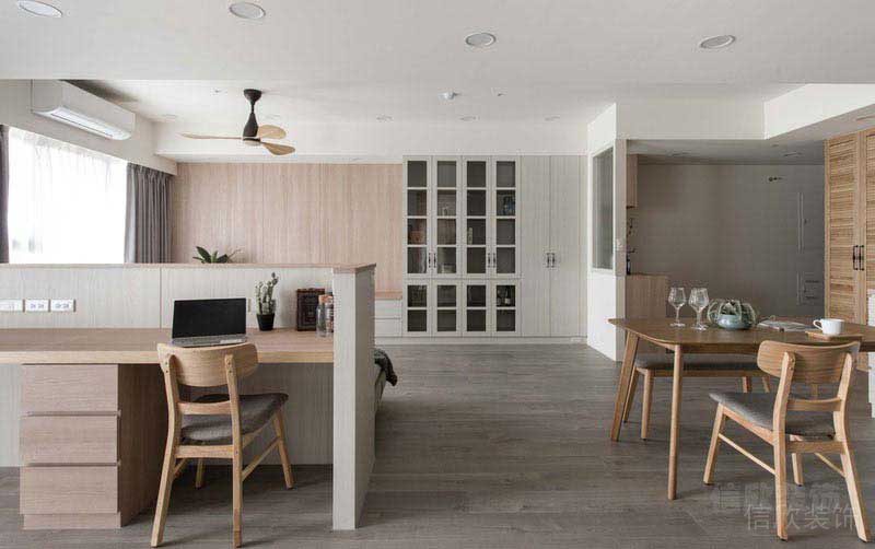 辦公室北歐風(fēng)職員辦公區(qū)效果圖