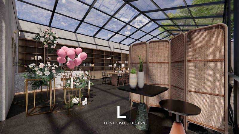 辦公室現代風玻璃房辦公室效果圖