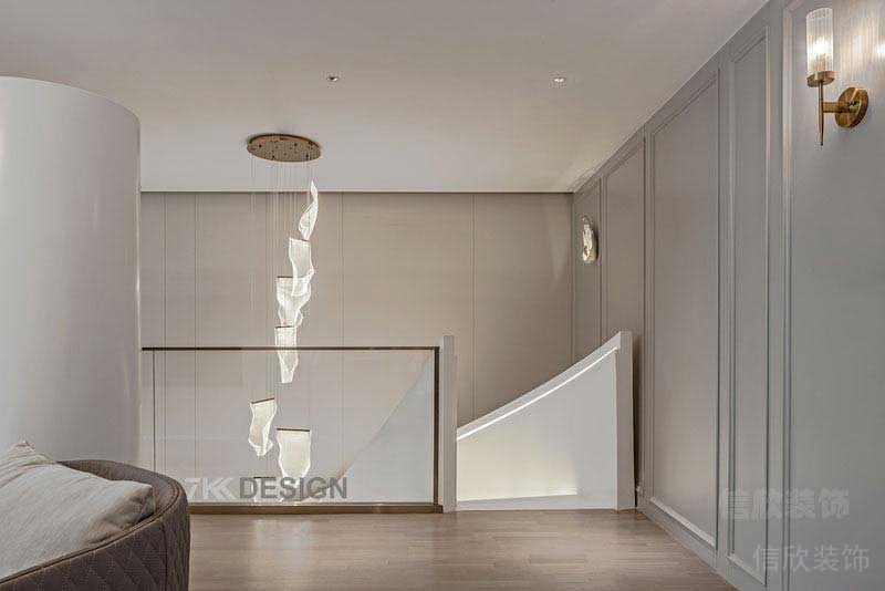 辦公室現代風白色護墻板效果圖