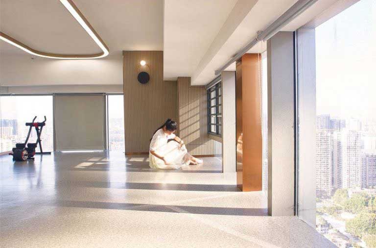 辦公室現代簡約風大廳效果圖(4)