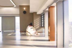 高端辦公室現(xiàn)代簡約風(fēng)大廳效果圖