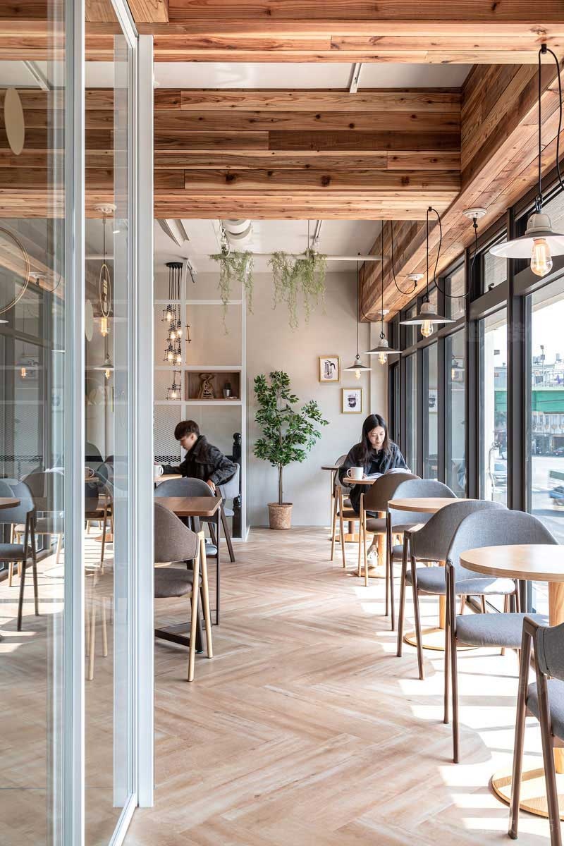 北歐工業(yè)風咖啡廳公共區(qū)