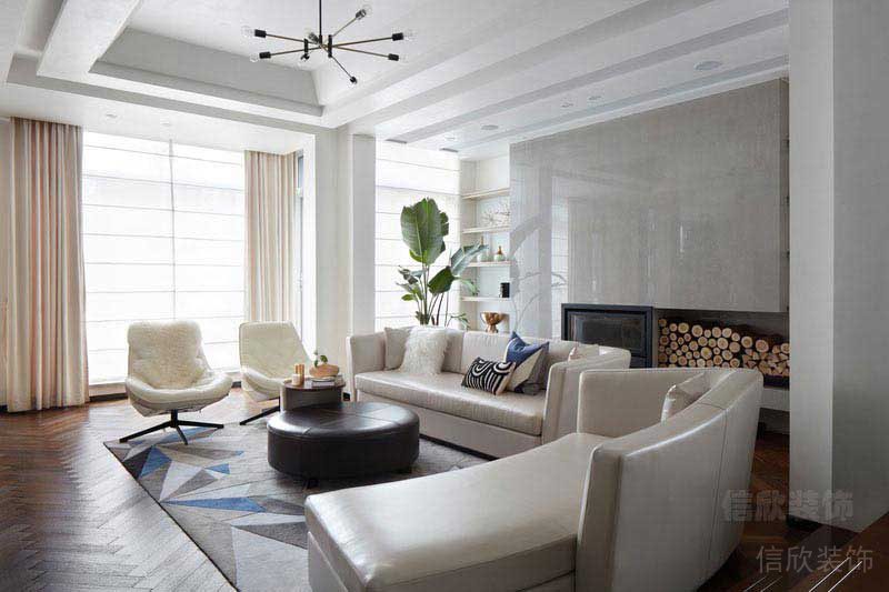 北歐極簡風(fēng)家居客廳